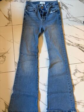 Frame Denim Light Blue Flare Jeans